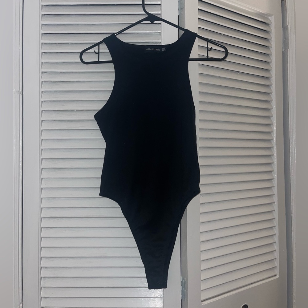 Black PrettyLittleThing Bodysuit